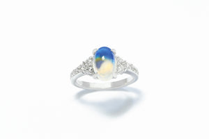“I love you to the moon and back!” A story of a moonstone engagement ring