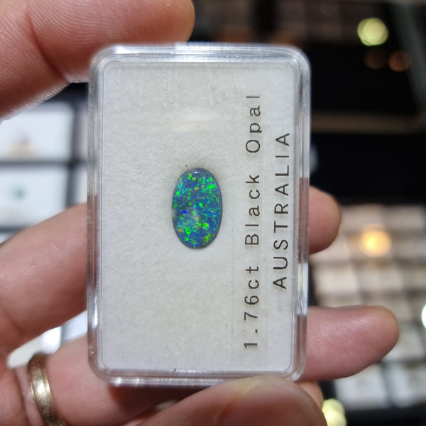 Australian Black Opal 1.76ct - Far East Gems & Jewellery