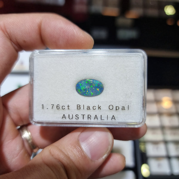 Australian Black Opal 1.76ct - Far East Gems & Jewellery