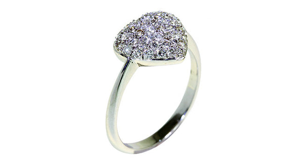 Diamond Ring in 18K White Gold 2.512g - Far East Gems & Jewellery