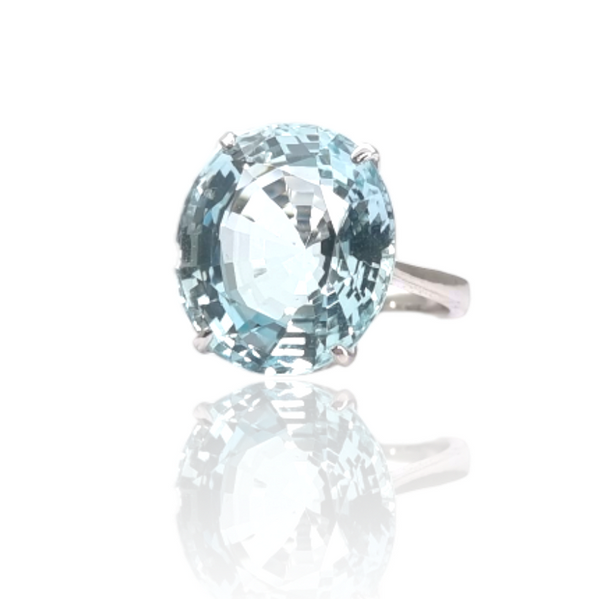 Aquamarine Ring, 16.12g - Far East Gems & Jewellery