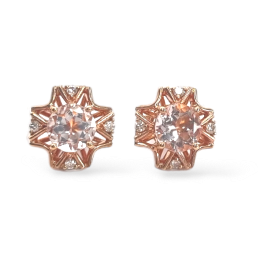 Morganite Earring, 5.42g - Far East Gems & Jewellery