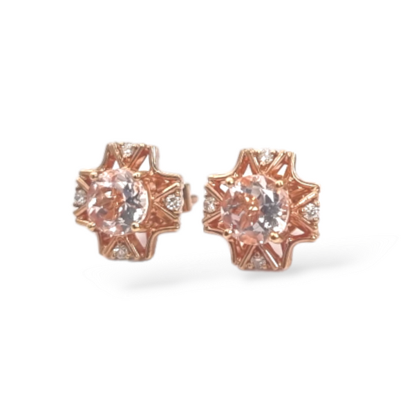 Morganite Earring, 5.42g - Far East Gems & Jewellery