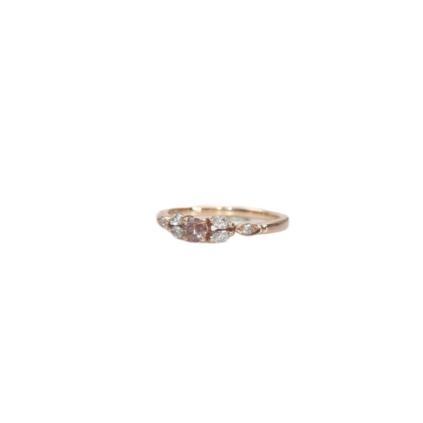 Pink Diamond Ring, 0.07ct - Far East Gems & Jewellery