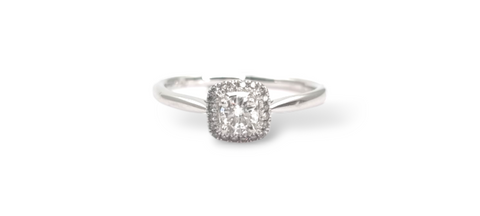 Diamond Ring in 18K White Gold - Far East Gems & Jewellery