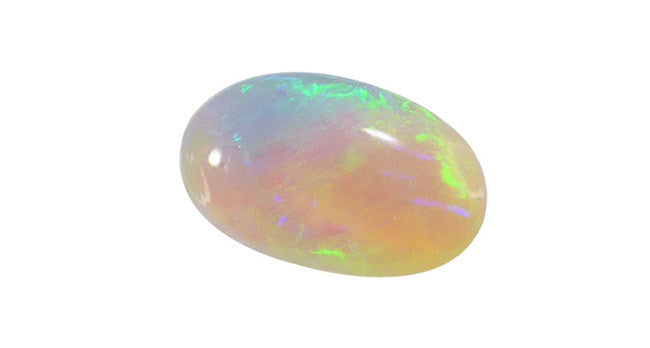 White Opal, Oval 0.80ct Lightning Ridge - Far East Gems & Jewellery