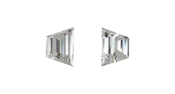 Trapezium White Diamonds, 0.88ct - Far East Gems & Jewellery