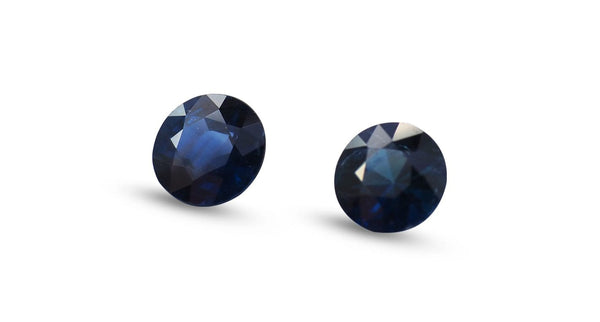 Unheated Burma Blue Sapphires, 1.09ct - Far East Gems & Jewellery