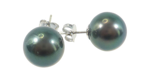 Black South Sea Pearl Earrings - Far East Gems & Jewellery