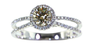 Champagne Diamond Ring - Far East Gems & Jewellery