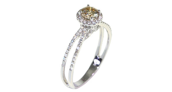 Champagne Diamond Ring - Far East Gems & Jewellery