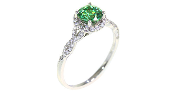 Demantoid Garnet Ring 1.30ct - Far East Gems & Jewellery