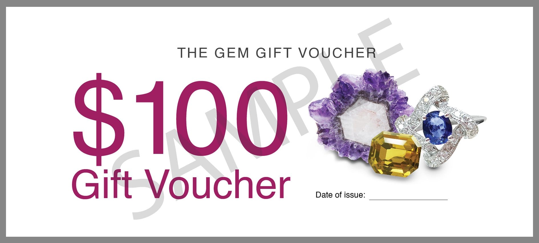 The Gem Gift Voucher -  $100 - Far East Gems & Jewellery