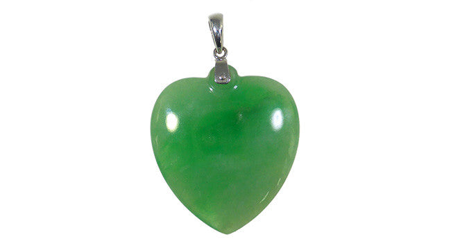 Heart shape Jade Pendant - Far East Gems & Jewellery