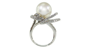 Pearl Ring with Diamond - Far East Gems & Jewellery