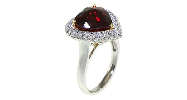 Ruby diamond ring 4.11ct - Far East Gems & Jewellery