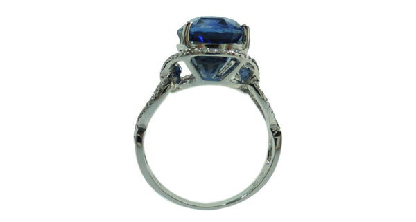 Blue Sapphire Ring 5.46ct - Far East Gems & Jewellery