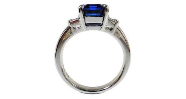 Vivid Blue Sapphire Ring 4.00ct - Far East Gems & Jewellery