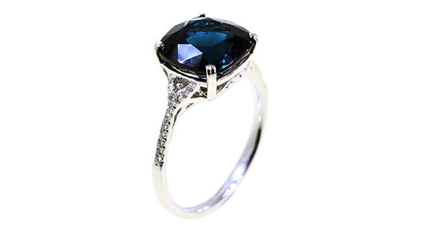 Blue Spinel Ring 5.17ct - Far East Gems & Jewellery