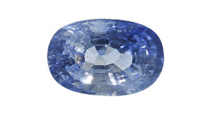Blue Sapphire (Ice Blue), Oval 2.96ct - Far East Gems & Jewellery