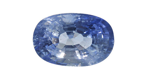 Blue Sapphire (Ice Blue), Oval 2.96ct - Far East Gems & Jewellery