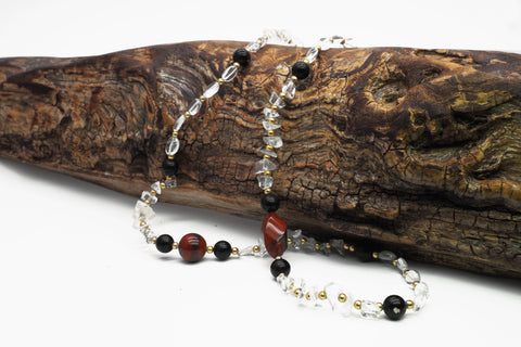 Jasper and Quartz Necklace - Far East Gems & Jewellery