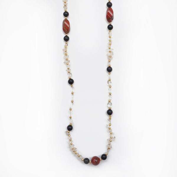 Jasper and Quartz Necklace - Far East Gems & Jewellery