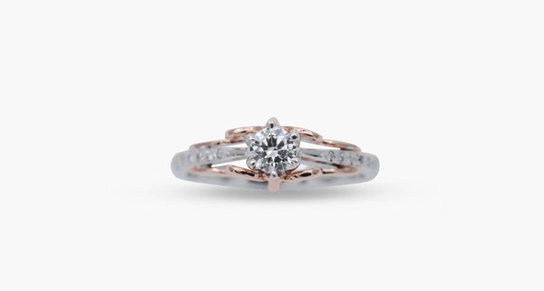 Round White Diamond Ring, 0.21ct - Far East Gems & Jewellery